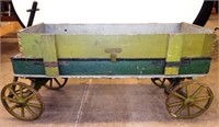 Vintage Hand-Drawn Wooden Wagon / Cart