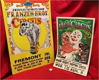Franzen Bros, Circus Posters