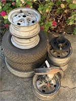 Qty Leyland Mini Wheels, Rims etc