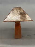 Jim Webb North Union russet glaze lamp.