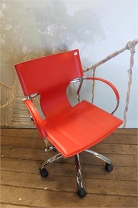 Adjustable Chrome Office Chair