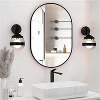 NEUWEABY Oval Bathroom Mirror