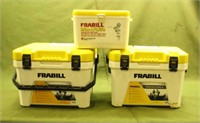 (2) Frabill Magnum Fish Stations & Minnie Frabill