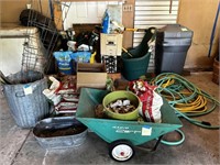 Garden Cart, Water Hose, Wheel Barrow