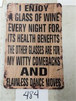 Glass of Wine...Sign