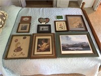10 Assorted Pictures & Wall Hangings