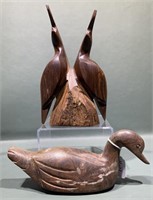 CARVED QUAIL & DUCK - VERY HEAVY