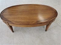 Oval  Coffee Table w/ Brass feet