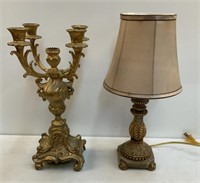 4-Branch Candelabra & Dresser Lamp