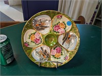 Hand Painted Nippon Oyster Plate