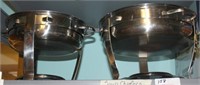 Shelf lot: 2 Stainless Steel soup chafers