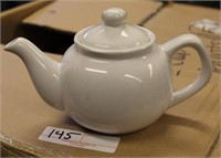 15 individual white china teapots, new in box
