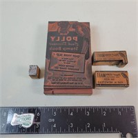 Polly Kitchen Mart Printing Press Stamp Blocks