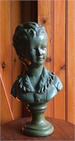 Vintage Chalkware Child Bust Statue