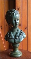 Vintage Chalkware Child Bust Statue
