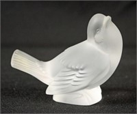 Lalique Crystal Bird "Mocking Sparrow"