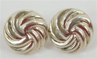 Vintage Sterling Silver Post Earrings