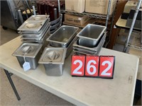 Stainless Steel STEAM TABLE  Pans and Lids