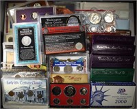 28pc TRIBUTE SETS LOADED WITH SILVER COINS -