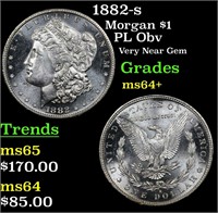 1882-s Morgan $1 Grades Choice+ Unc
