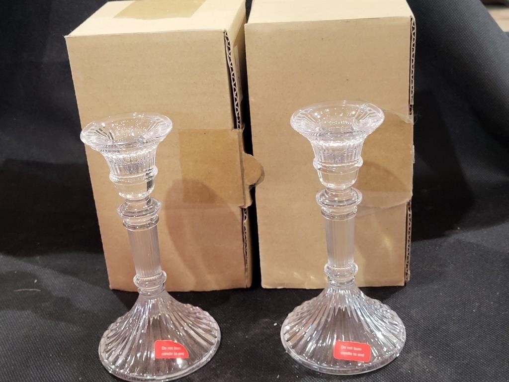 Lenox Crystal Candle Sticks w/ Boxes