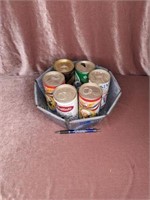 Granite Bundt Pan with Vintage Beer Cans