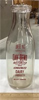 1 qt Oak Bend glass dairy bottle