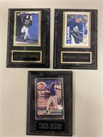 Hockey & Baseball Greats Framed Pictures, Qty. 3