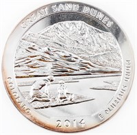 Coin  2014 America The Beautiful "Colorado" 5 Oz.