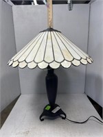 Slag glass contemporary stained glass lamp