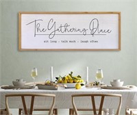 THE GATHERING PLACE WALL DECOR SIGN 32INX12IN