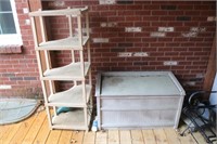 Pool & Garden Storage Container w/ Cusions & Rack