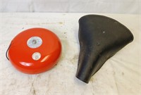 Vintage Bike Seat And Safe House Bell