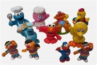 11qty SESAME STREET PVC FIGURINES JIM HENSON