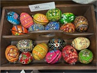 Paint Decorated Ornaments with Utensil Tray