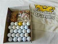 More golf balls, tees and etc.