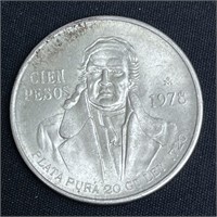 1978- Mexico Silver 100 Pesos
