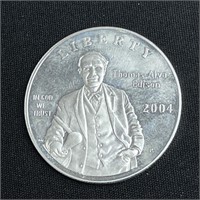 2004 Thomas Edison $1 Silver Com.