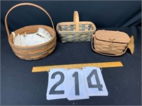 3 Longaberger baskets