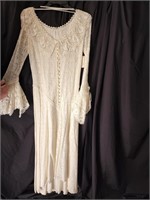 Lace wedding dress natural.  Western Collection.