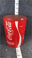 coca cola tin with lid