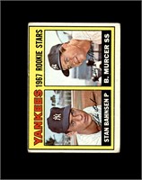 1967 Topps #93 Yankees Rookie Stars P/F to GD+