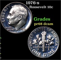Proof 1976-s Roosevelt Dime 10c Grades GEM++ Proof