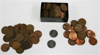 Assorted Pennies - Wheat, Steel, Lincoln