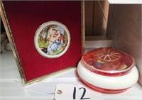 Tin, Sewing Box w/Contents