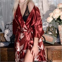 Women's Silk Robe, Artificial Silk, Sexy