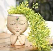 NA Face Flower Pot Head Planter Pot Succulent