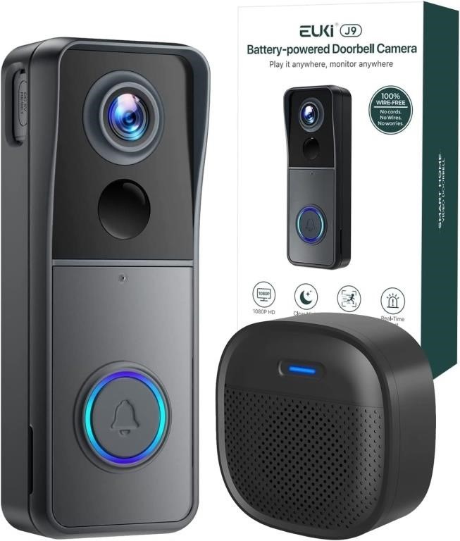 $54 EUKI Wireless Video Doorbell Camera with