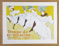 Toulouse Lautrec Poster, "Troupe de MlleElglantine