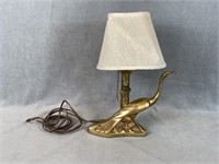 Art Nouveau Bird Table Lamp